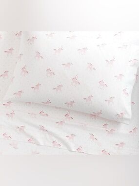 Pottery Barn Kids Pink Unicorn Bedding(Twin/Single)